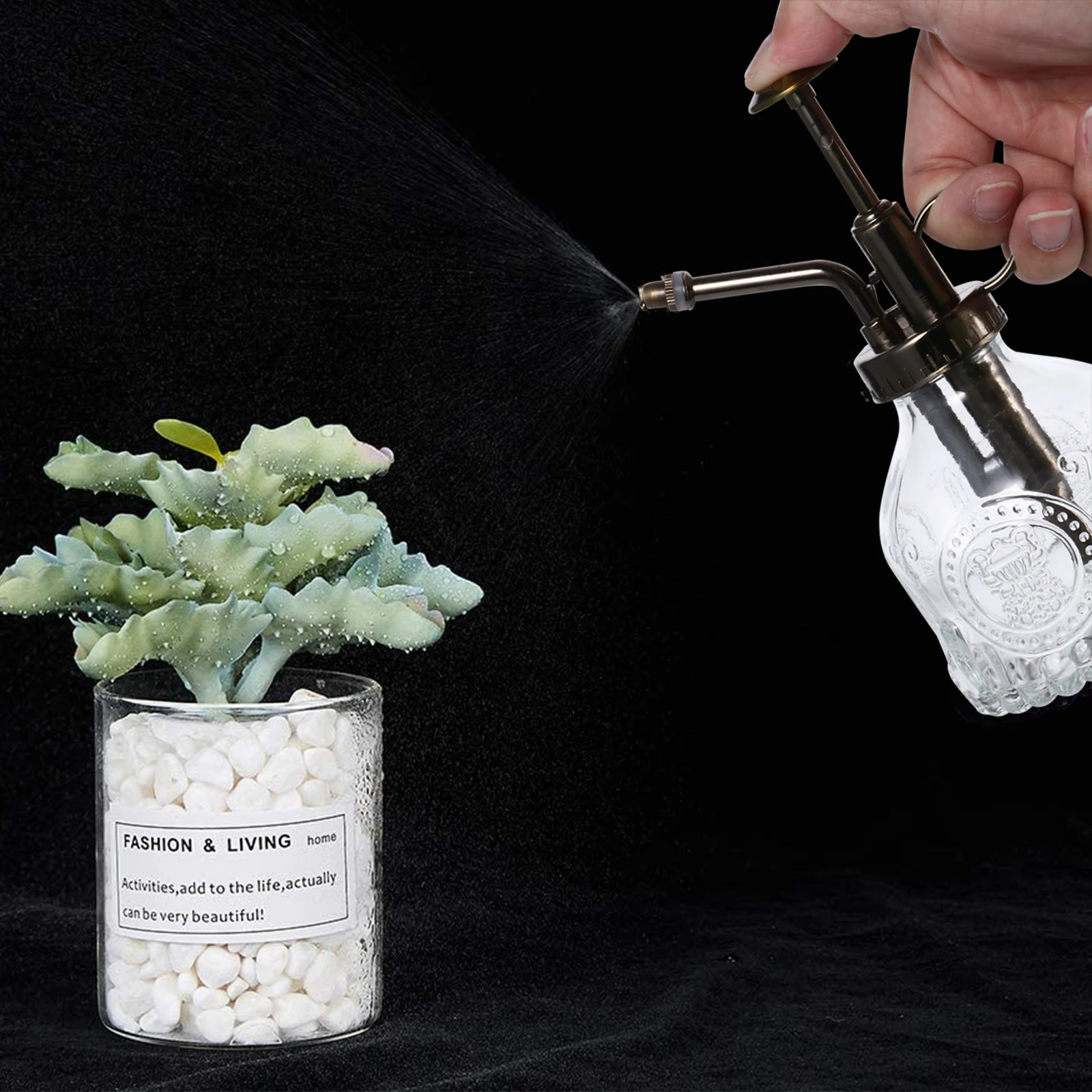 

Plant Mister Spray Bottle Vintage Old Fashioned Plants Retro Decor Watering Can Indoor Garden Sprayer