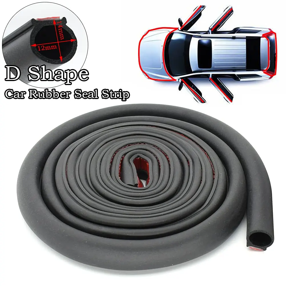 Automotive Weather Stripping EPDM Rubber Seal Strip Car Truck Door Window Strip Soundproof Noise Insulation Sealing