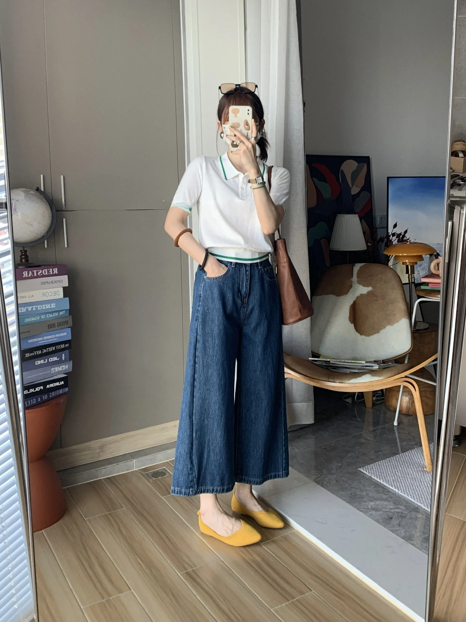 

Женский летний топ из чистого хлопка с коротким рукавом, вязаный, с цветовыми блоками, для колледжа, с эффектом омоложения