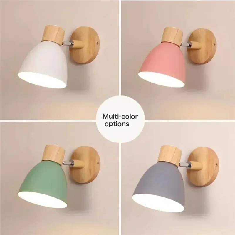 ABKS-Nordic Modern LED Wall Lamp Minimalist Iron Decorative Lights For Bedroom Aisle Restaurant Indoors Illumination