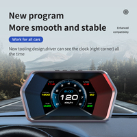 P17 OBD2 GPS On-board Computer Windshield Projector Car Electronics Digital Head Up Display OBD+GPS Smart For HUD Overspeed Warn
