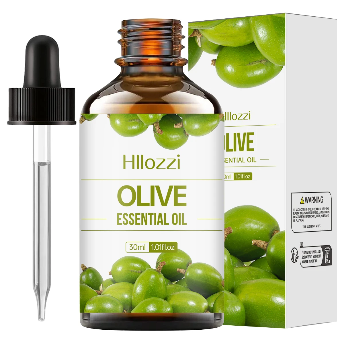 Aceite esencial de oliva, con un aroma natural único de oliva, extracto de esencia vegetal, es adecuado para el cuidado corporal y el cuidado del cabello.