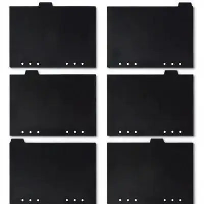 

6 шт. разделители для переплетов формата А5, пластиковые цветные вкладки из полипропилена для блокнота, разделители для индекса отчетов, вкладки для блокнота, органайзеры с отрывными листами