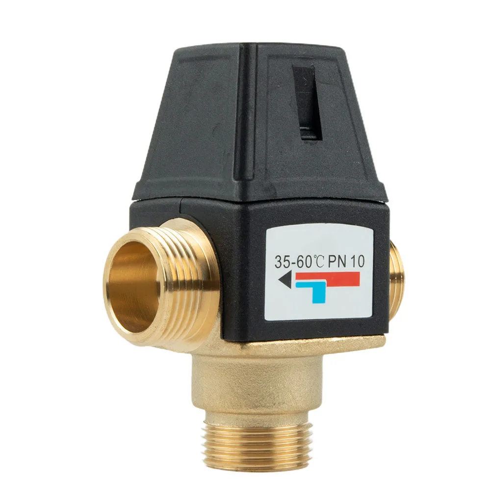 

Scald Protection Thermostatic Mixer Valve for Safe Hot Water Supply 3 Way Design Fits DN20 and DN25 Connections