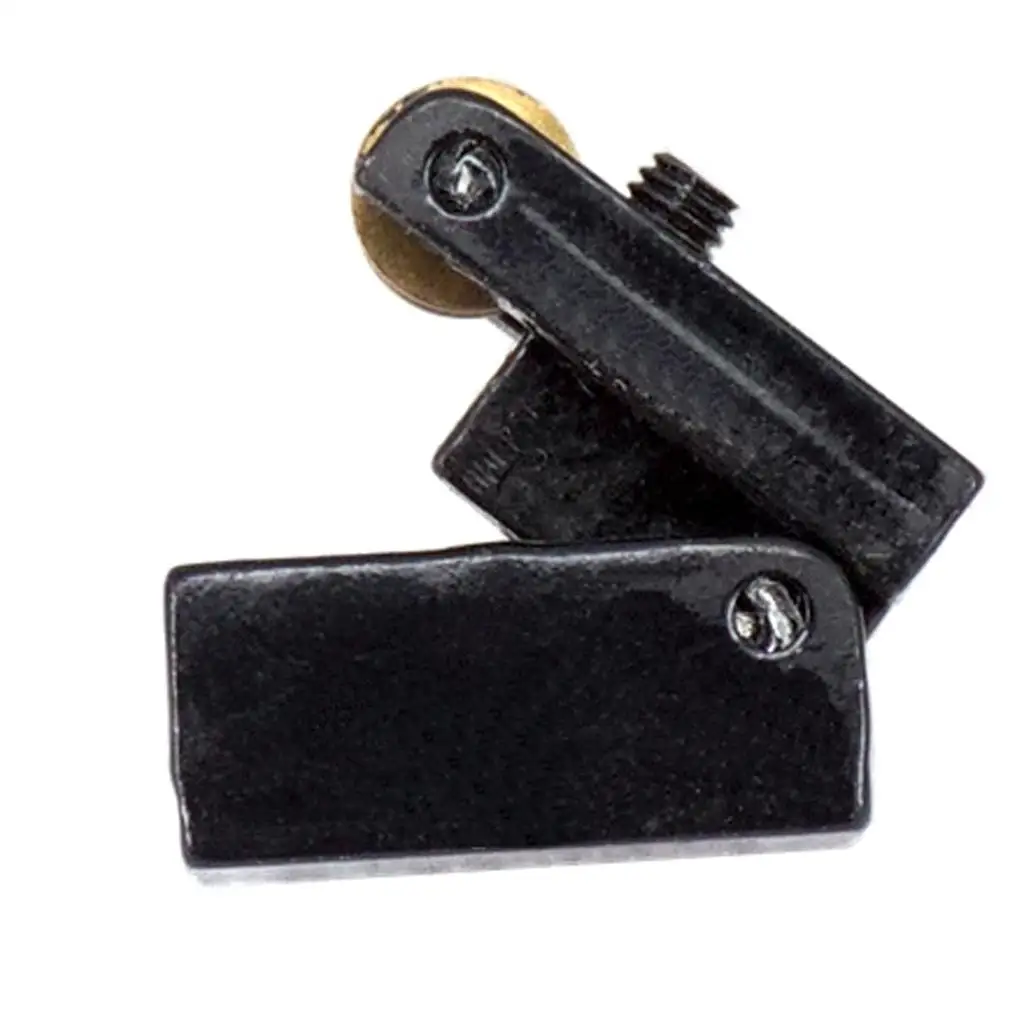 Iron Construction Headless Guitar Bridge with Roller Saddles for Electric Guitar Replacement