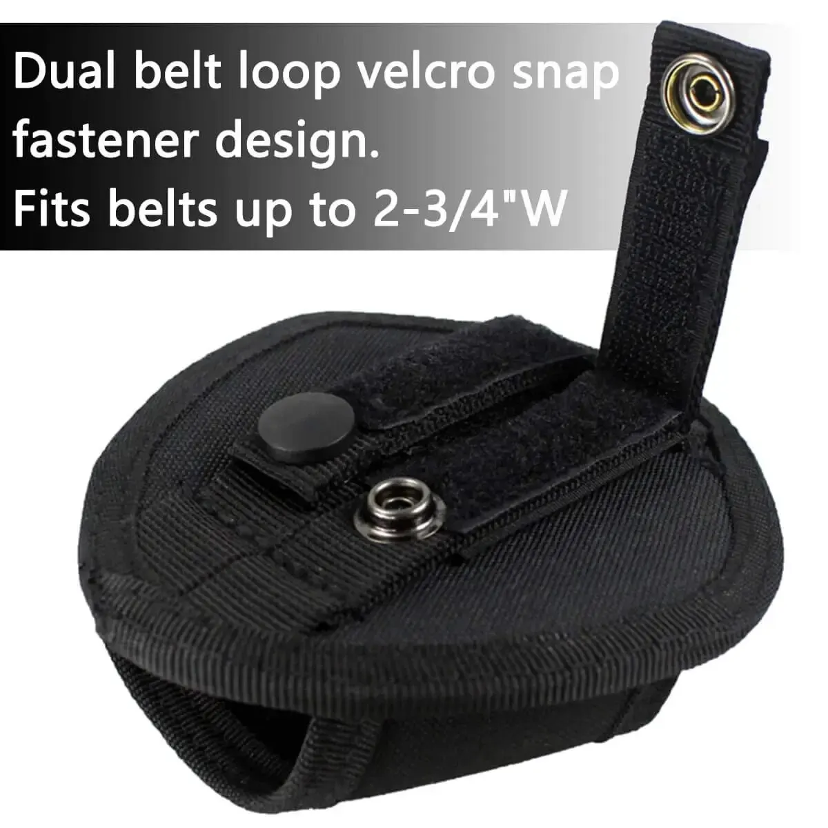 Custodia tattica per manette, tasche per la vita dell'ufficiale, borsa per accessori di sicurezza, adatta a cintura da 2 pollici, parte superiore aperta, trazione rapida