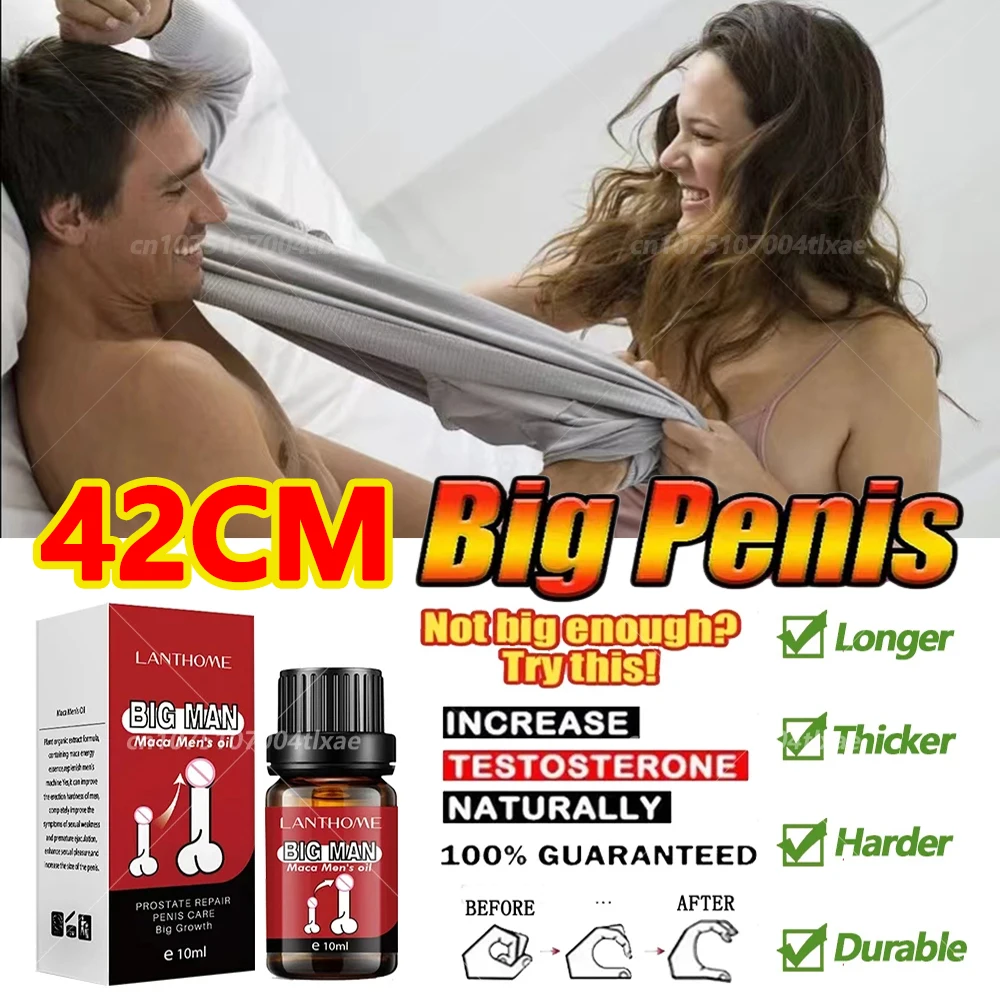 อวัยวะเพศชายน้ํามัน Penies หนา Growth เพิ่ม Dick ขยายสําหรับชาย Enhanced Erection DELAY Ejaculation Big Cock น้ํามัน