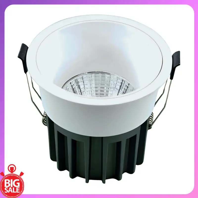 Big Deal 12W Narrow Edge Spotlight Deep Cup Anti-Glare Embedded Wall Washing Lamp Household Lighting Living Room Ceiling Lamp (U