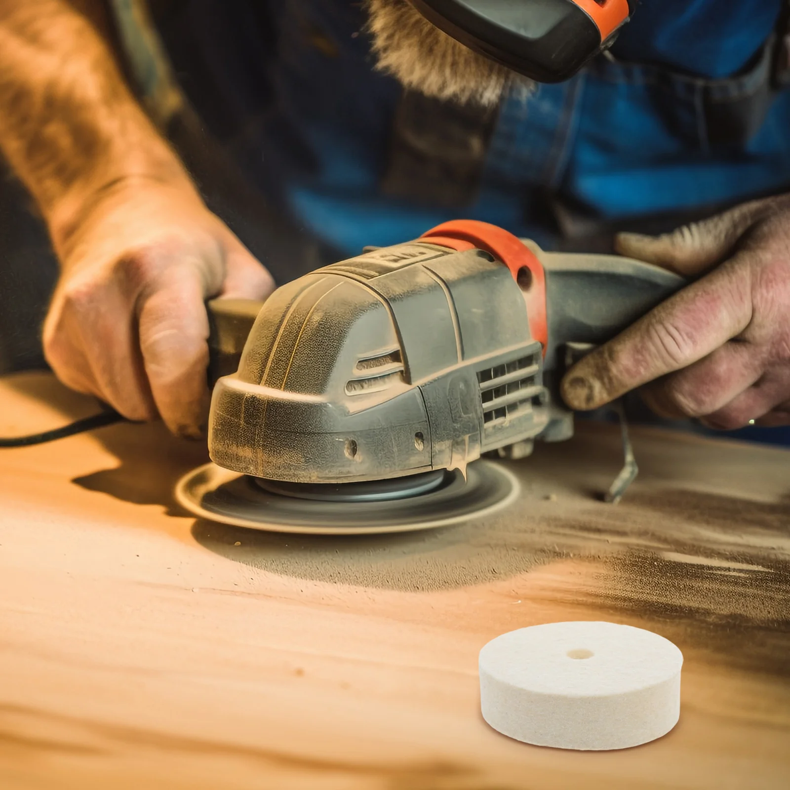 

Polishing Wheel Drill Pad Buffing Shine Felt Pads White Cleaning and Polisher for