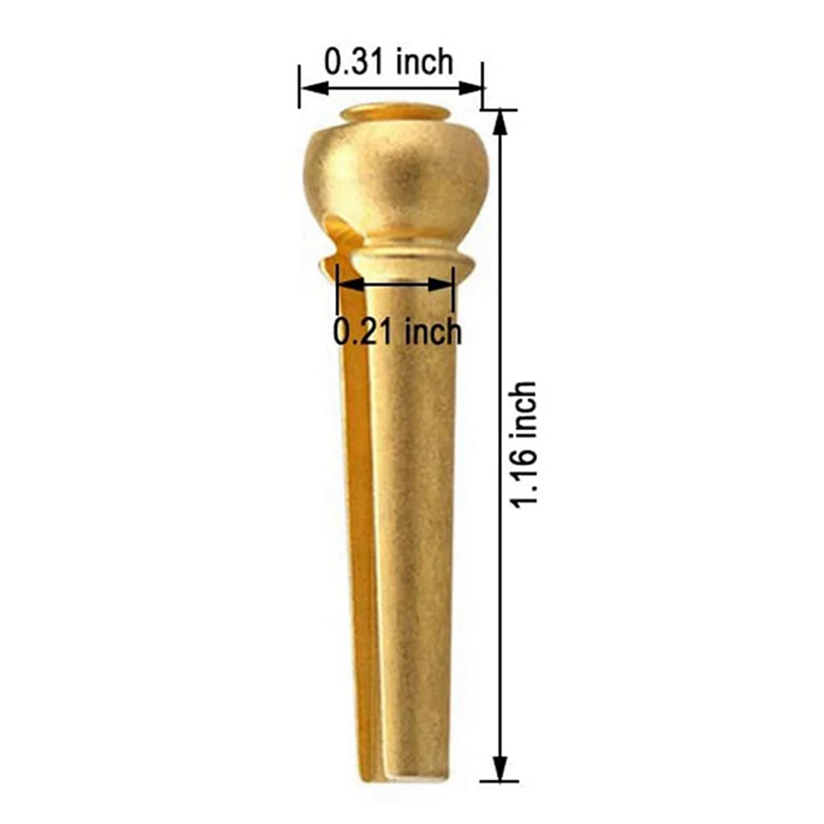A71P 12X سلسلة الغيتار الصوتية نهاية الجوز جسر السرج أذن البحر دبابيس استبدال مجموعة (دبابيس النحاس والجوز سرج العظام) #5