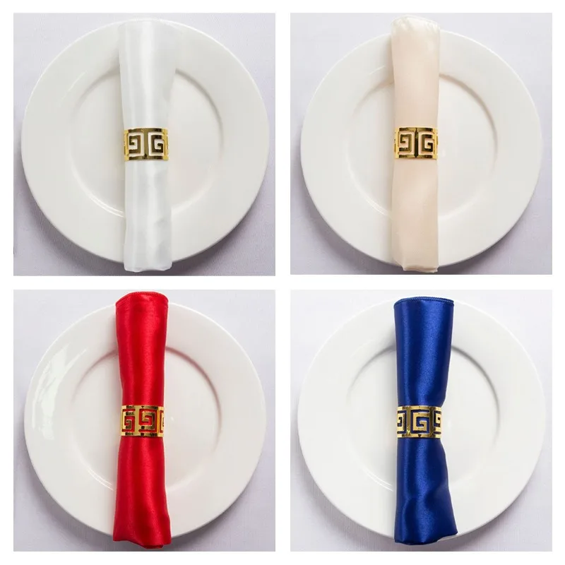 100 Pcs Table Cloth Napkins Durable Polyester Thicken Placemat Reusable for Kitchen Dining Wedding Decoration