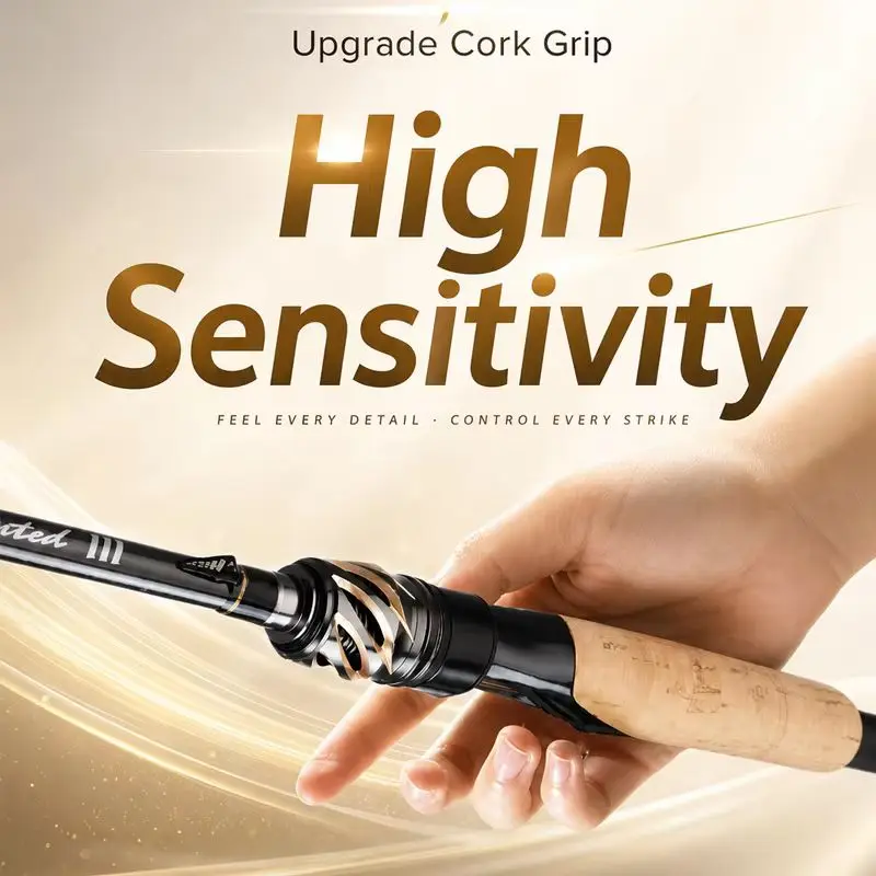 HASIDA MS.X Youth 2nd Gen Spinning Lure Rod Long Casting General Purpose Lightweight Cork Grip Freshwater Saltwater Fishing Rod