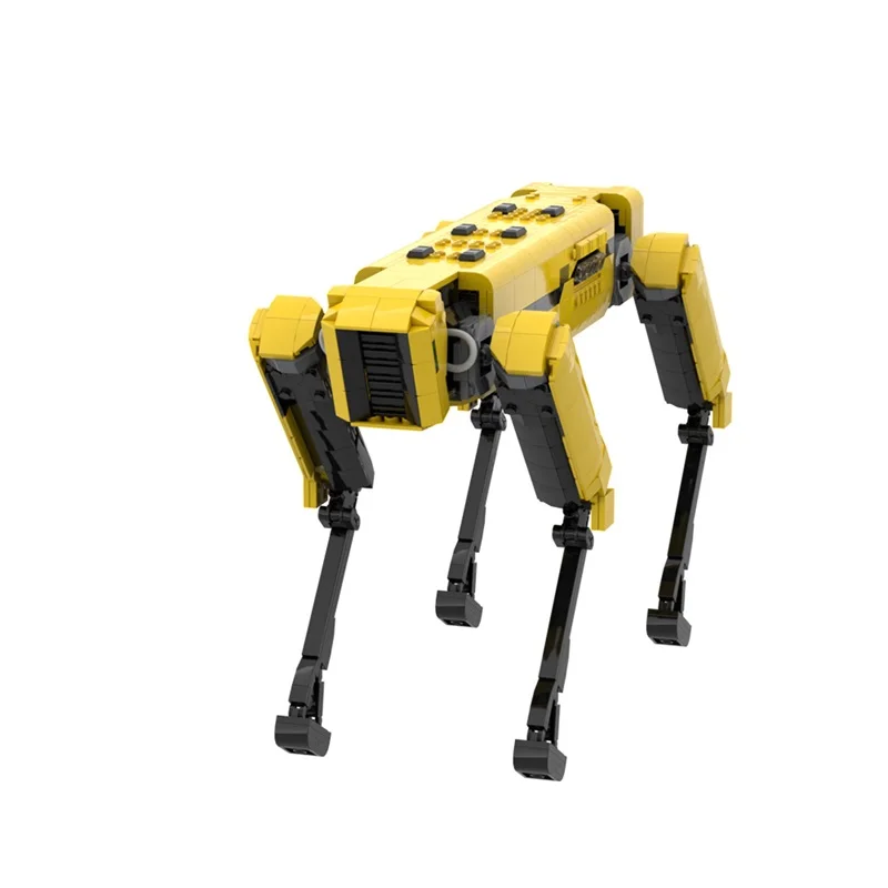 MOC Boston Dynamics Spot Robot Model importer, Nuit, Chien Alpha, Activité, Brique assemblée, Jouet pour enfant, Cadeau d'anniversaire, Ornement