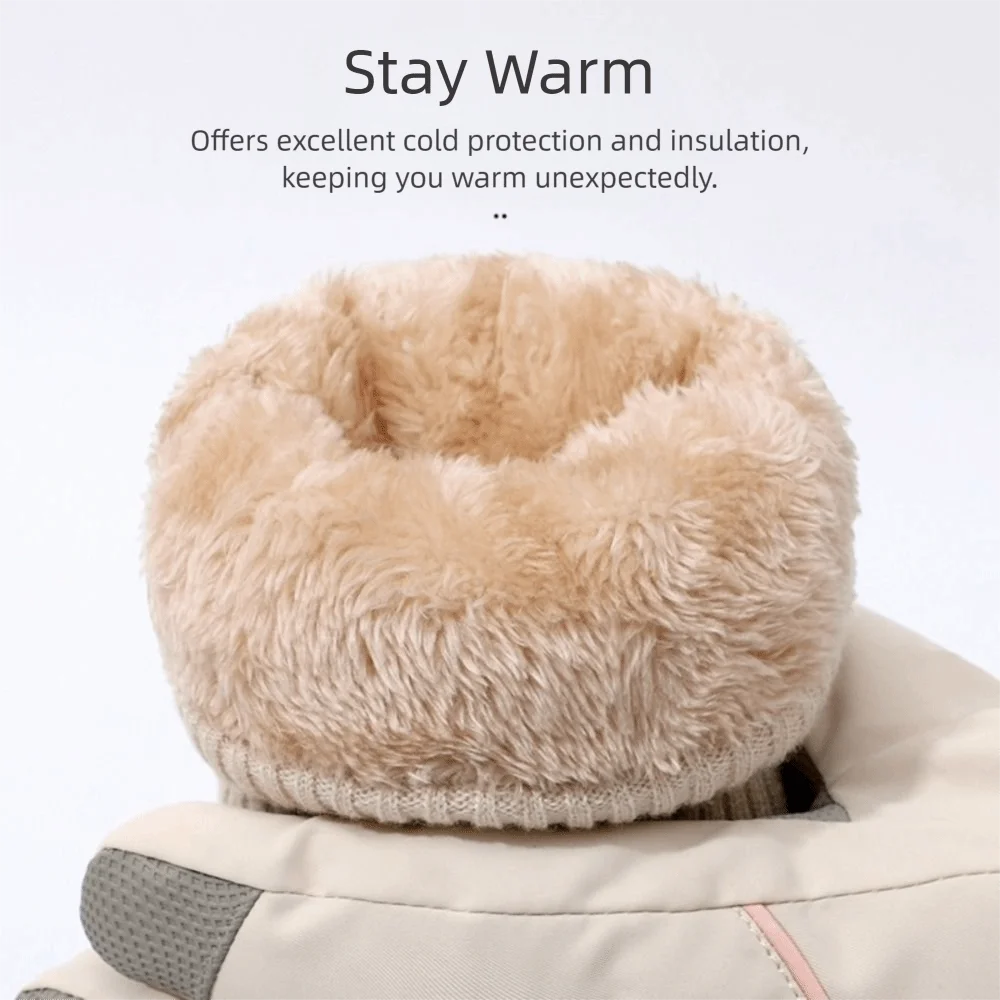 

Fashion Winter Warm Women Gloves Waterproof Windproof Thickened Thermal Glove Touch Screen Snow Gloves Outdoor Sports