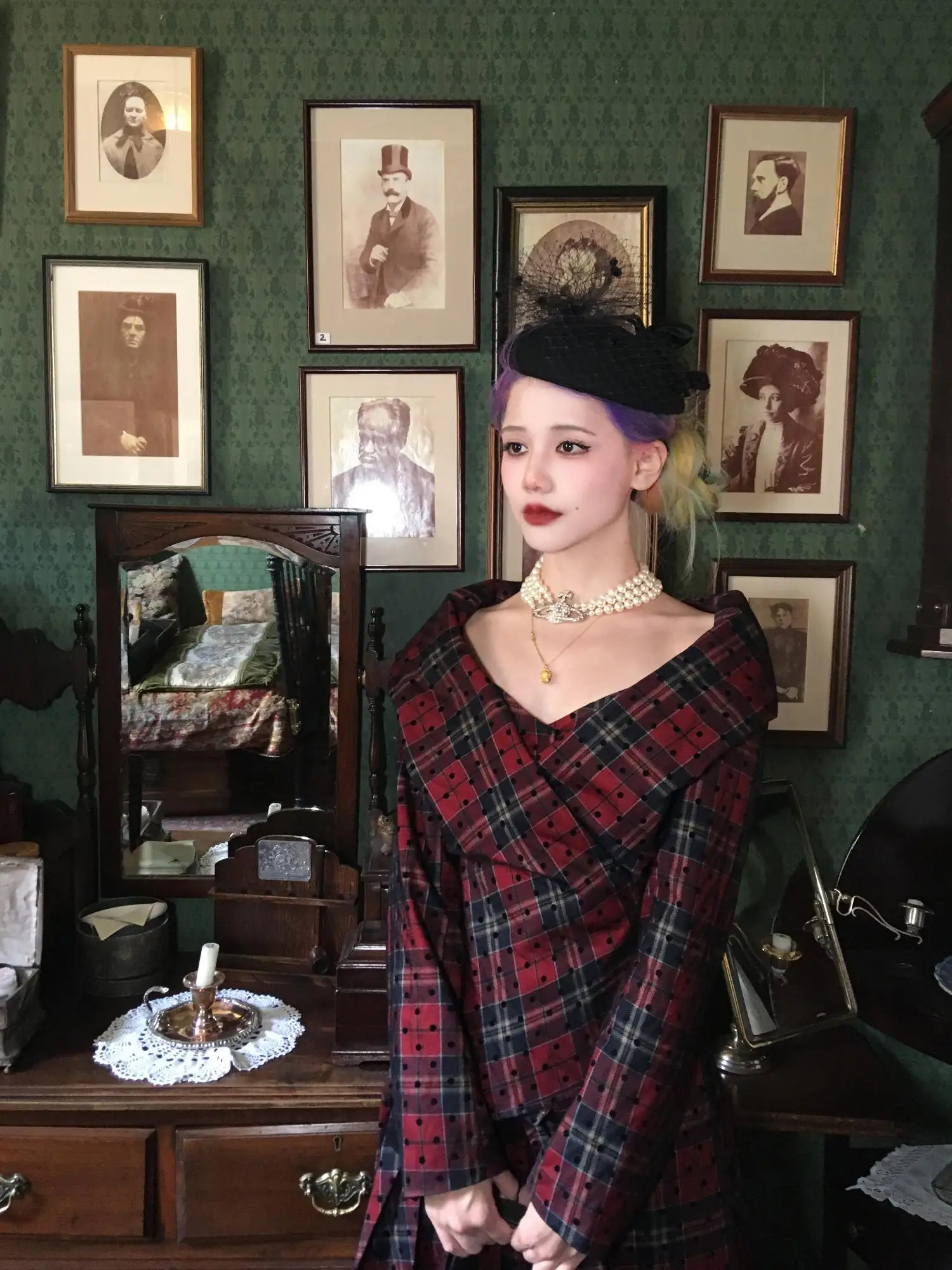 

Forlions в горошек, клетчатый комплект Me, костюм с колючками, топ f, юбка, французский модный женский костюм-двойка из полиэстера