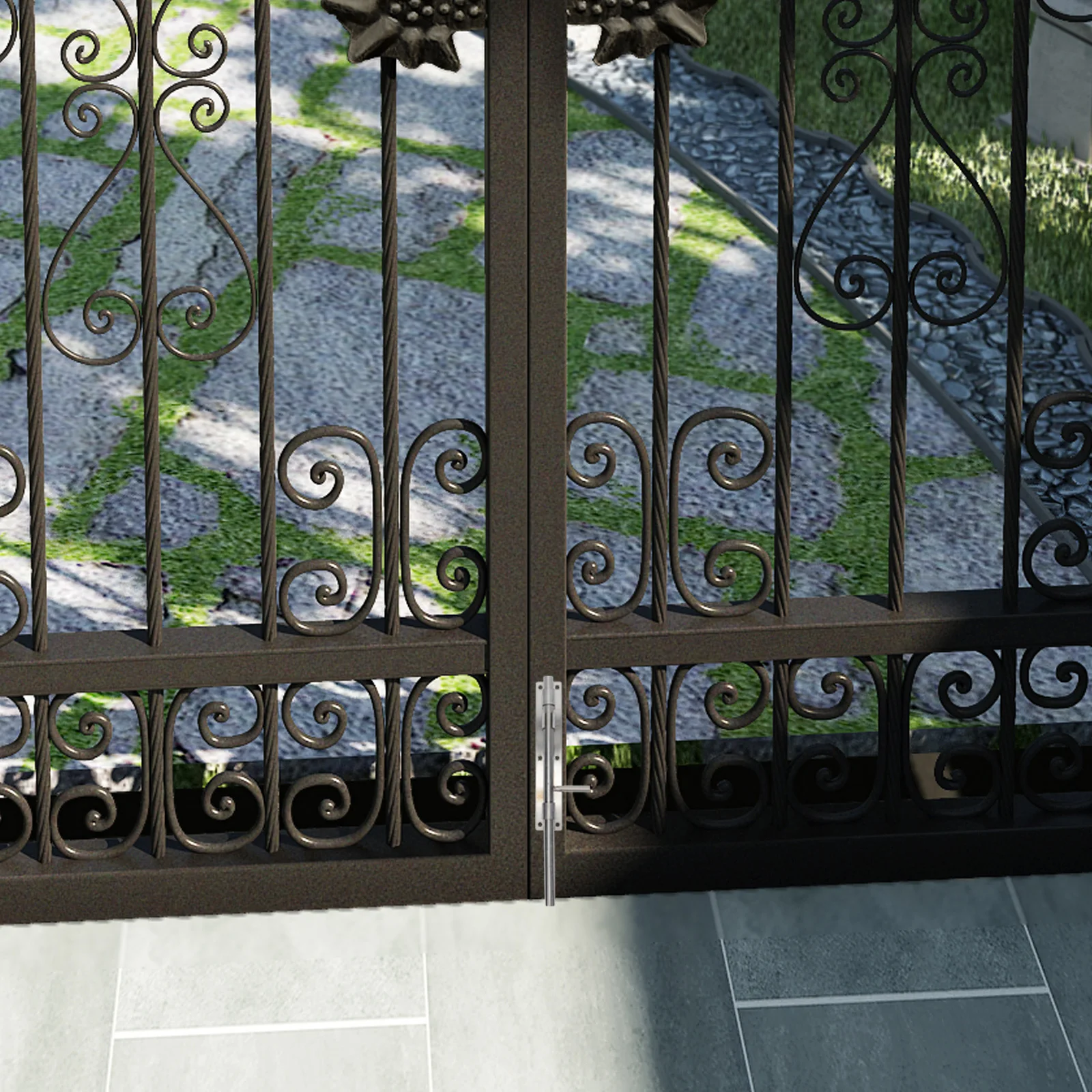 

Durable Stainless Steel Door Lock Foldable Gate Ground Bolt Secure Window Latch Fence Hardware Garage Accessories