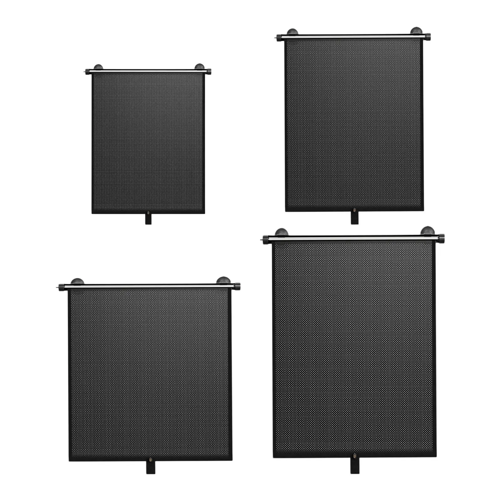 Car Window Shade Retractable Multipurpose with Vacuum Suction Cups Privacy Blackout Side Window Screen Keeps Interior Cool