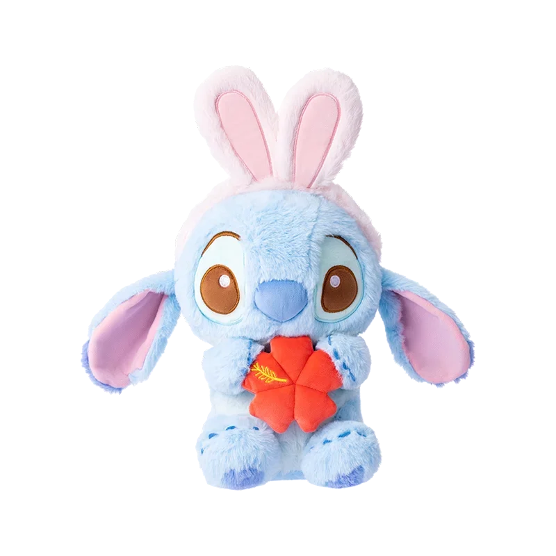 Disney Lilo e Stitch Brinquedos de pelúcia para crianças, bonecas Kawaii Anime Stuffed Plushie, travesseiro Cosplay Coelho, presentes do Dia dos Namorados