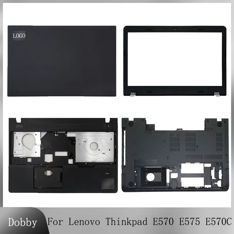 New Laptop Cover for Lenovo Thinkpad E570 E575 E570C LCD Back Cover LCD Bezel Palmrest Bottom Case Top Case AP11P000100 01EP120