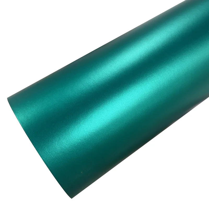 

Premium Chrome Matte Metallic Teal Vinyl Wrap Film Self Adhesive Automotive Car Decal Wrapping Foil with Air Release