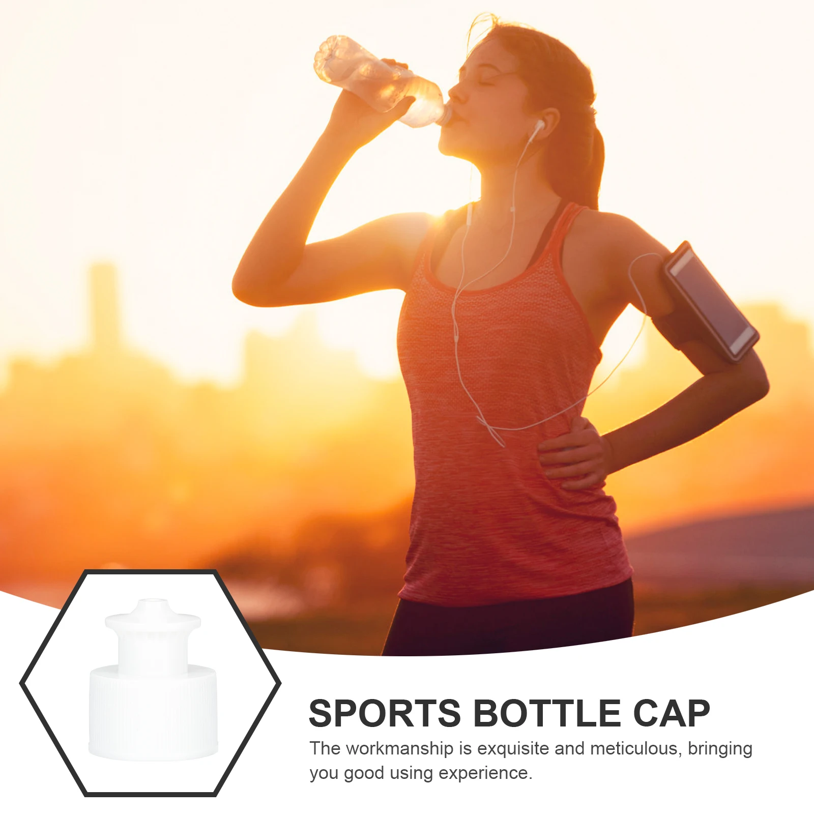 

Sports Pull Cover Mineral Water Bottle Caps Leakproof Durable PE Child Top Lids Sealed Safe Practical Camping Hiking Outdoor