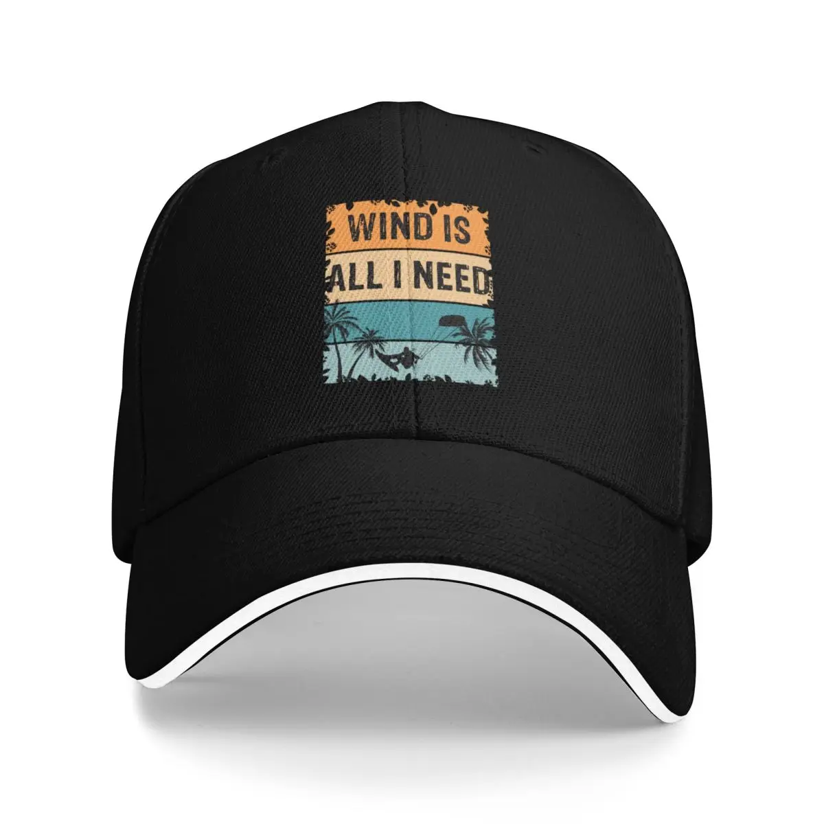 

Wind is all i need Kitesurfer Kitesurfen Kite Baseball Cap Big Size Hat Kids Hat hats for men Rugby Designer Man Women's