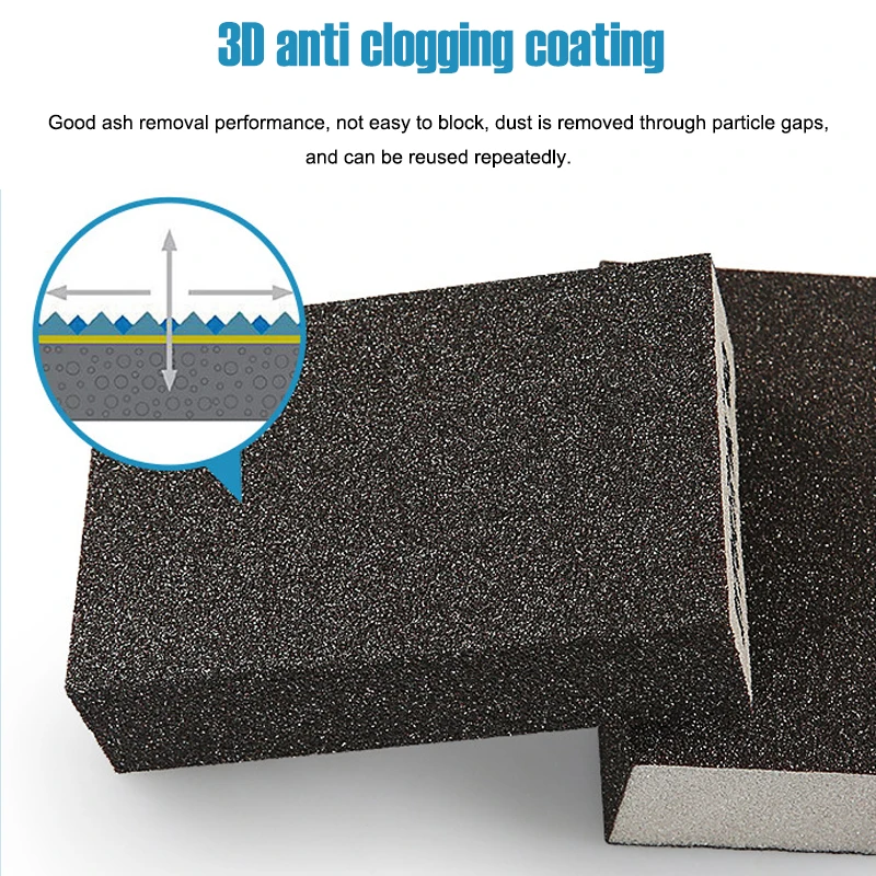 Sanding Sponge Sand Block 120-1000 Mesh Grind Brick For Metal Walls Wood Rust Remova Polishing Repair Decontamination Sandpaper