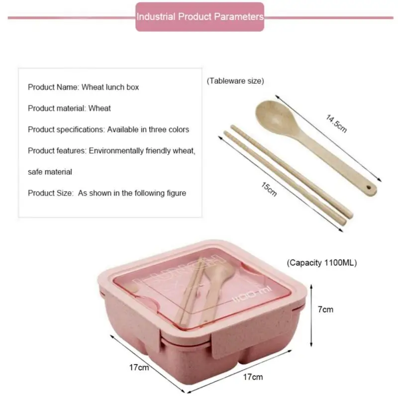 Portable Lunch Box Lunch Bags for Children School Office Bento Box with Tableware Thermal Bag Complete Kit Microwavable Heating