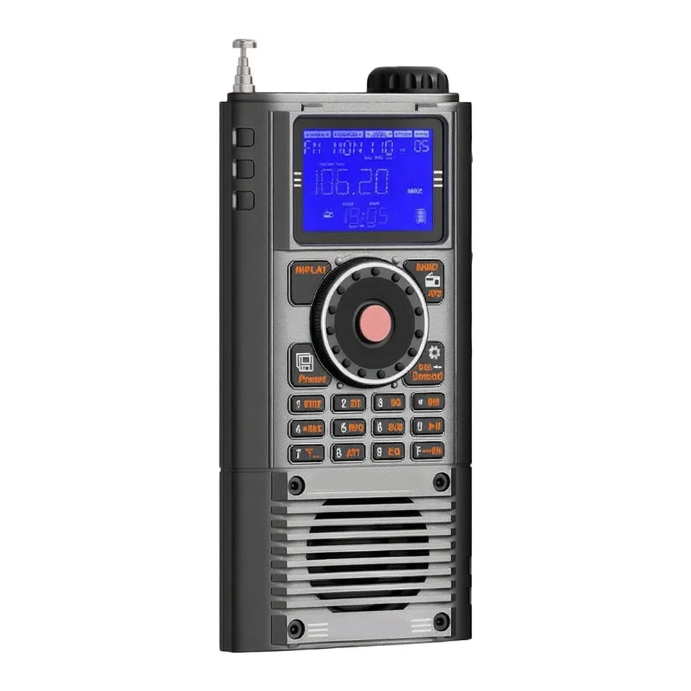 Portable Full-Band For Radio for SSB Shortwave AM LSB USB Demodulation 2.30-30.00MHz 118-138MHz External and EQ Settings