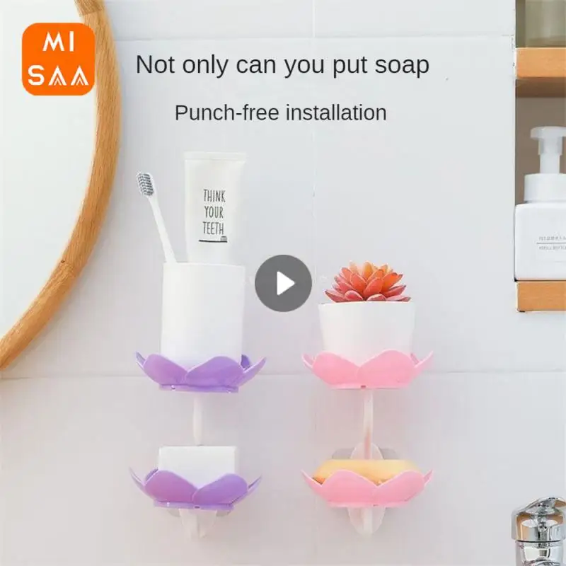 Laundry Soap Holder Anti-slip Easy To Use 68.7g Bathtub/surrounding Flower Soap Box Ventilation And Quick Drying Soap Box