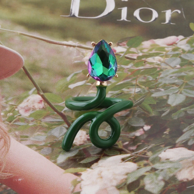 Y2K Snake Ring for woman Candy Earrings Multicolor Colored Bohemia de Madera Pulseira Estrela de Cinco Elastic Perles Fashion
