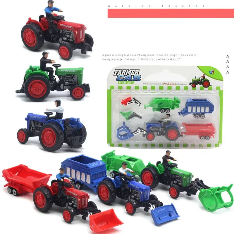 1:48 alloy pull back retro classic farm Suit toys model,farm vehicle toy,gift box model toy,Wholesale, Hot Sale, Resale