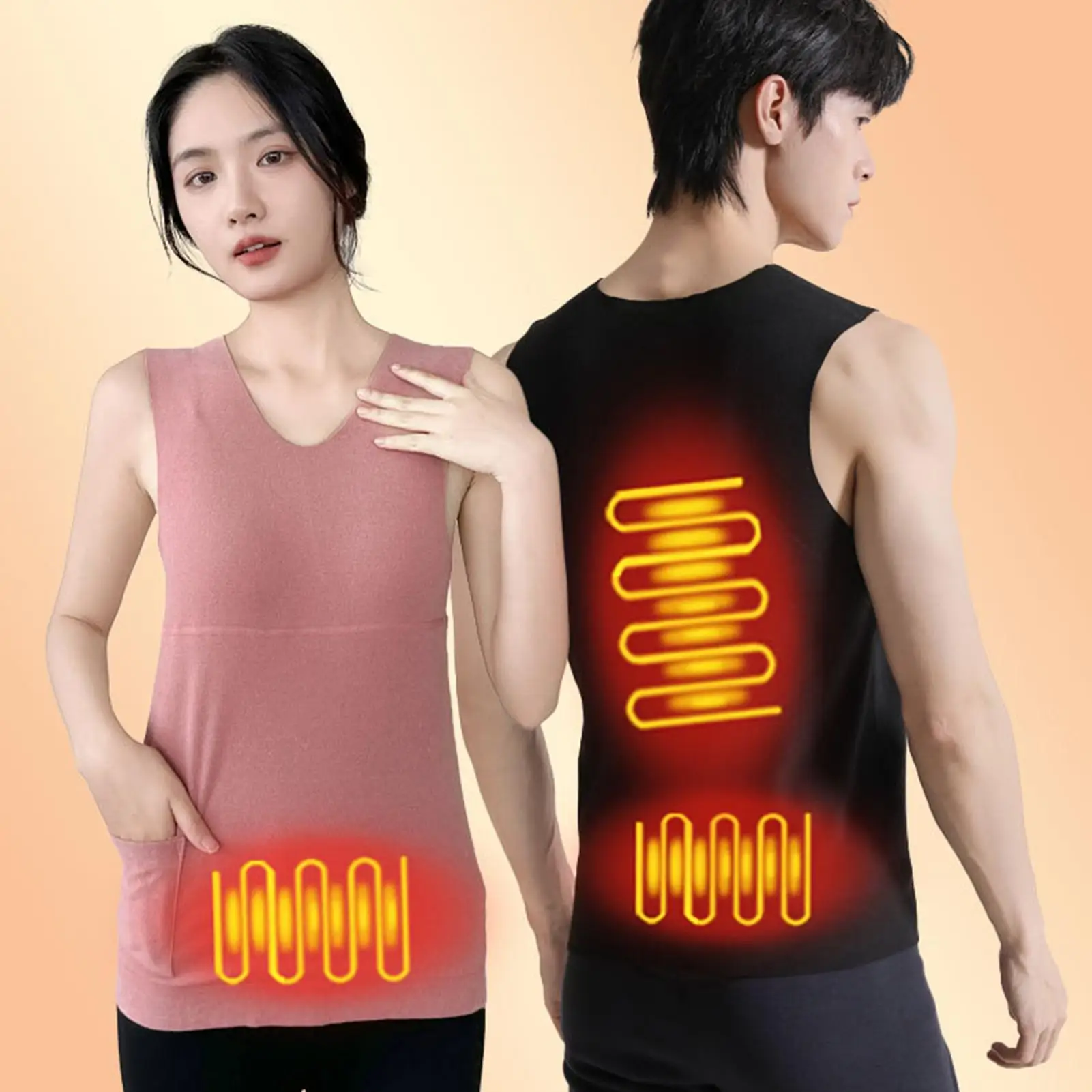 

USB Heated Vest Washable Lightweight, Warming Jacket for Biking Riding Work, Indoor Outdoor Cycling Golf Winter Sports