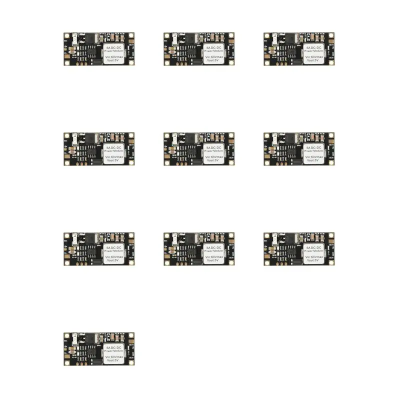 LLCS-10X DC-DC 6.5V-60V To 5V Voltage Stabilizing Step-Down Module Mini-Low-Profile Buck Converter Power Supply