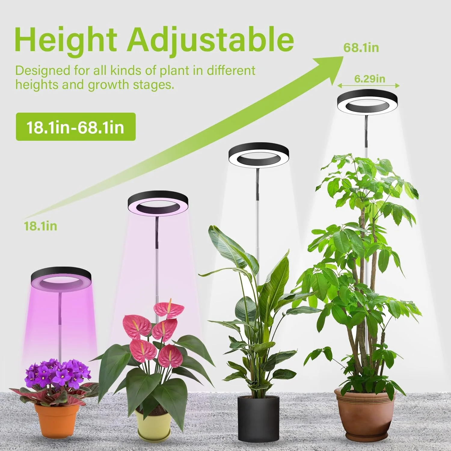 72 LEDs Full Spectrum Plant Gr - đánh giá và giá Home Office 365