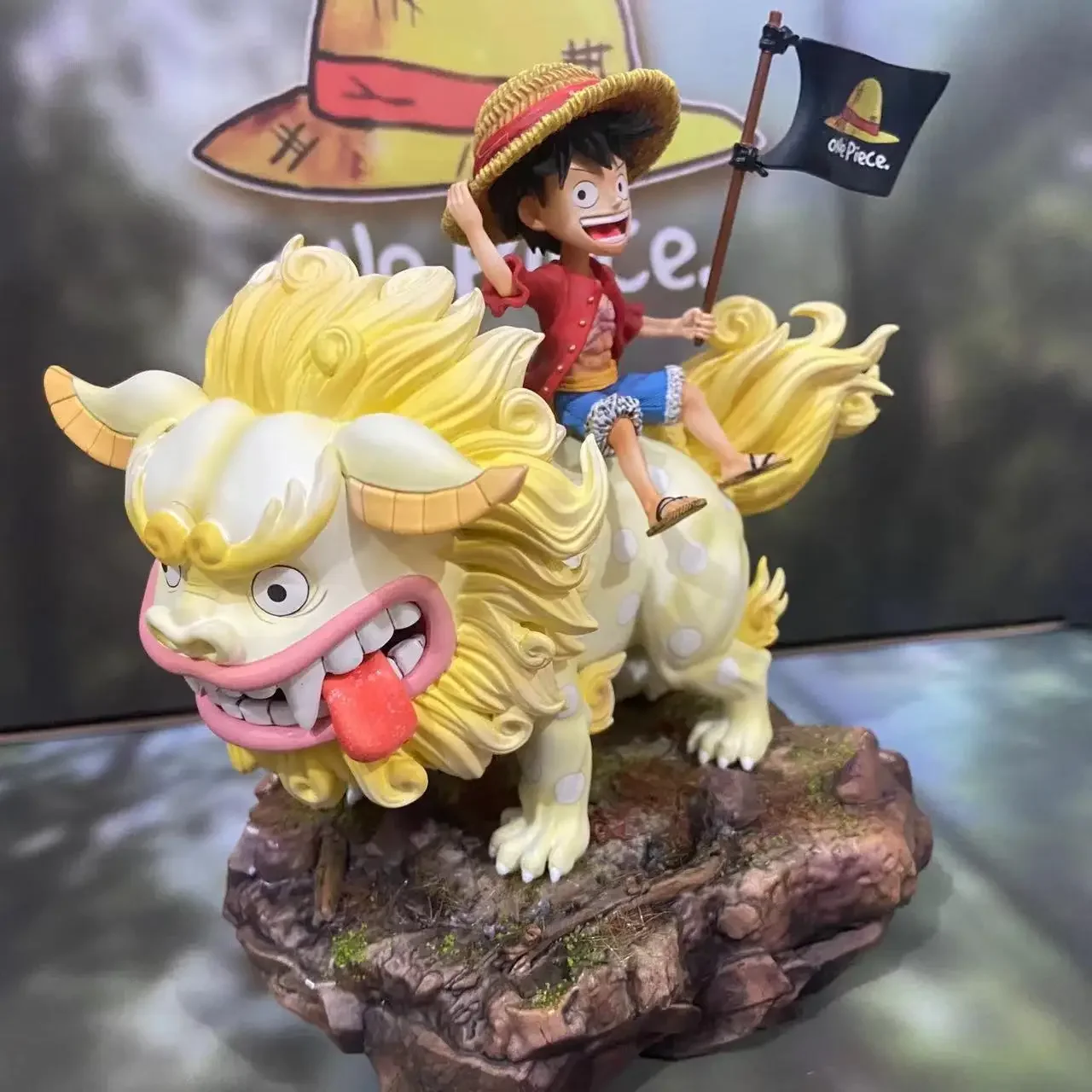 

Новинка цельная домашняя соломенная шляпа серия партнёров Hakuchiyo Lion Luffy 08 игрушка с изображением дракона на фигуре игрушки милый подарок