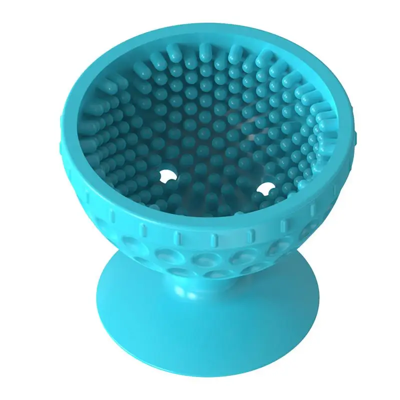 Golf Ball Cleaner Soft Silicone Golf Ball Cleaner With Suction Cup Bottom Portable Golf Accessories Multifunctional Cleaning