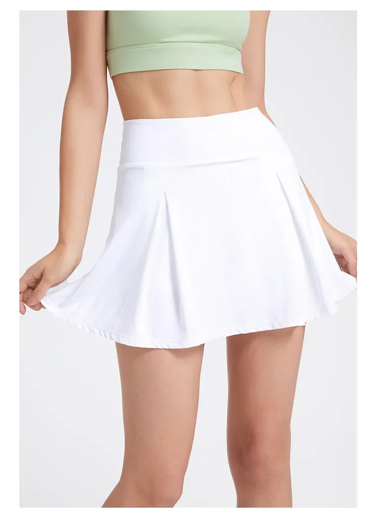 Summer Short Skirt with Quick Dry Ice Sensation, UV Protection, Anti Glare, Sports Fitness, Golf, Tennis Skirt