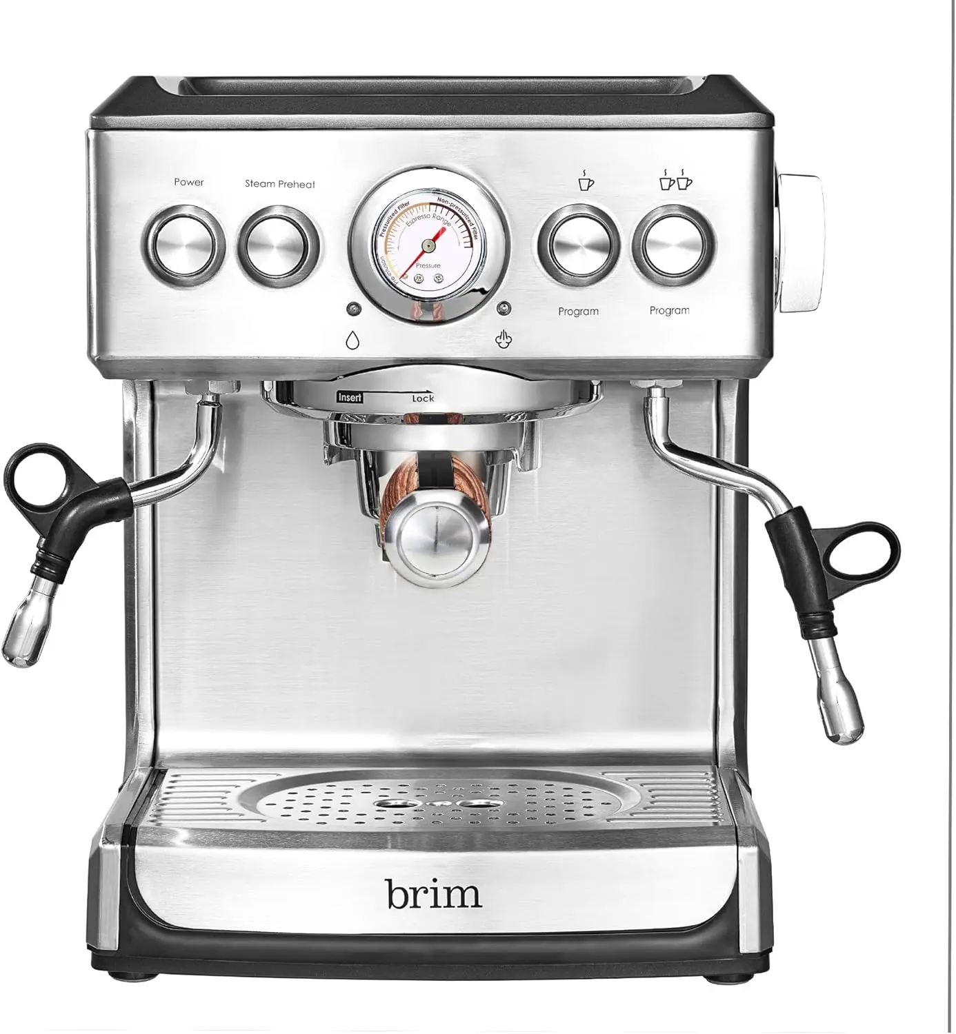 

19 Bar Espresso Machine, Fast Heating Cappuccino, Americano, Latte and Espresso Maker, Milk Steamer and Frother