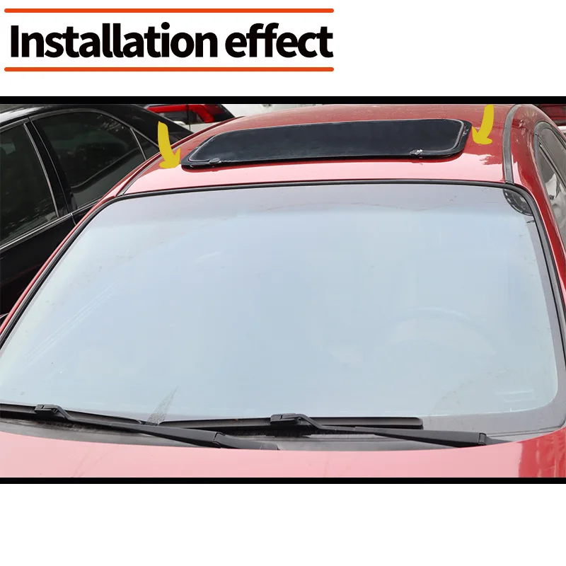 Suitable for acrylic universal black car simulation sunroof sunshade and rainproof shield sun roof 80*40