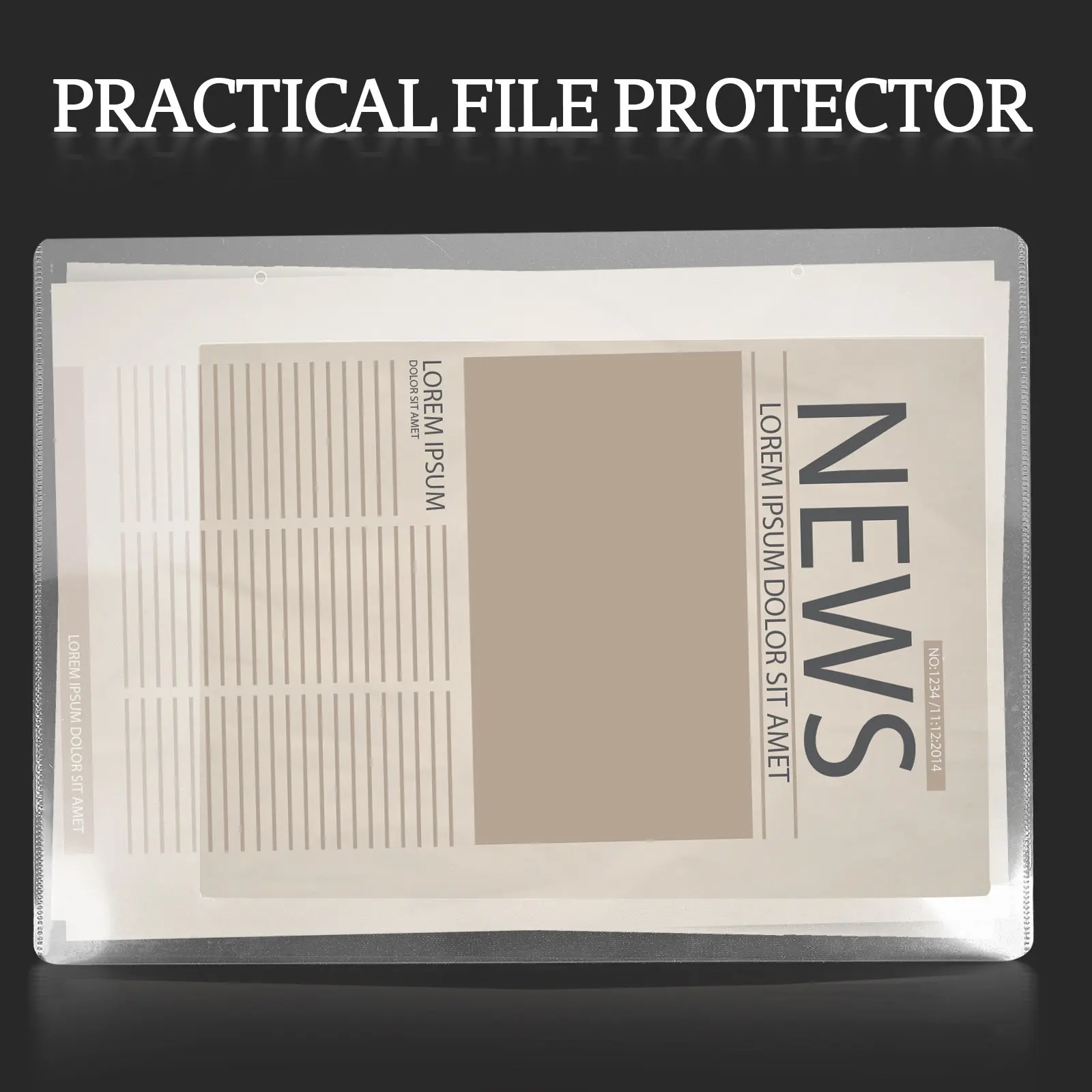 

2Pcs Stable PP Material Document Folder File Bag for Daily Use School Office Travel Files Test Papers Storage Clear Portable