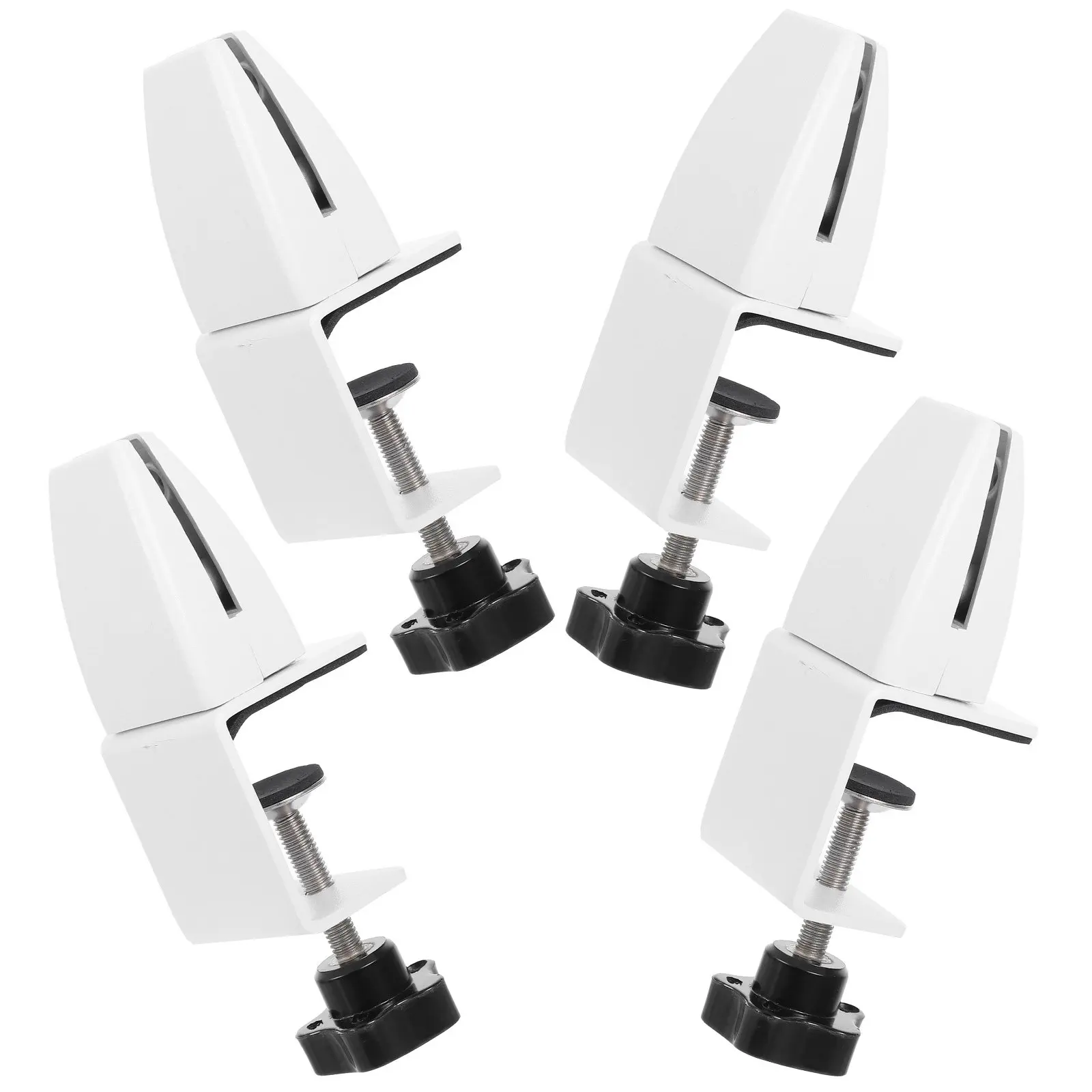 4pcs-heavy-duty-desk-partition-clamp-kit-aluminum-alloy-sneeze-guard-support-clamp-adjustable-angle-desktop-privacy-screen-clip