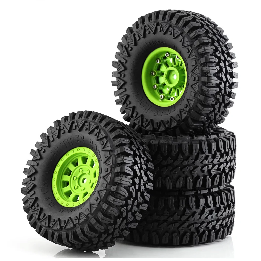 

1,9-дюймовый комплект колес с защитой от блокировки, 110 мм (4 шт.) в упаковке), совместимый с Traxxas Trx4, Axial Scx10 II/III, Rc4Wd D90, Redcat, Mst