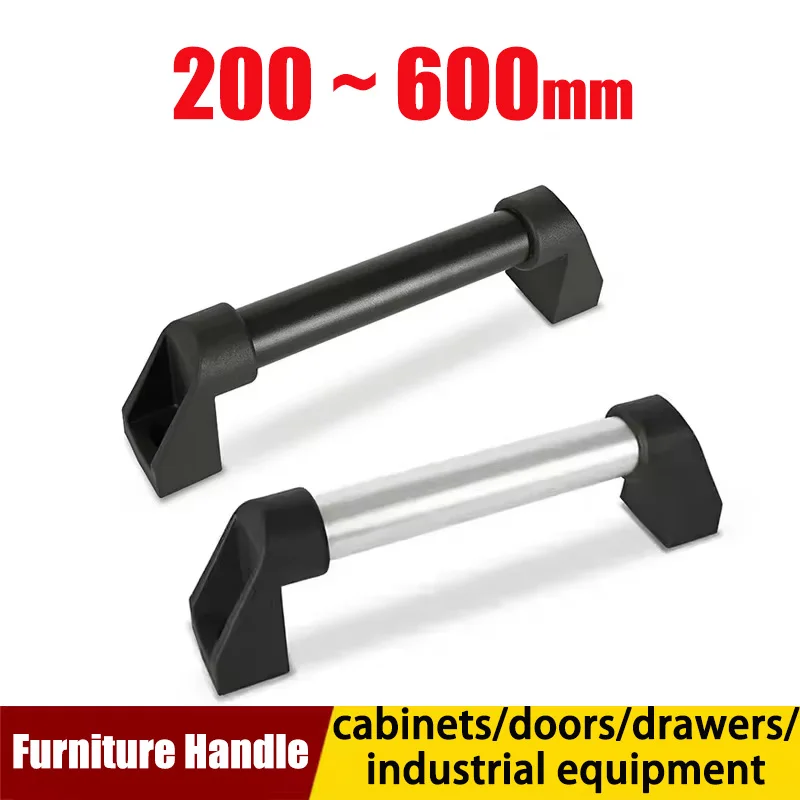 1pcs Aluminum Alloy Tubular Large Handle External Type With Nut Type Mobile Phone Bed Tubular Bracket XAH81 Hardware Accessories