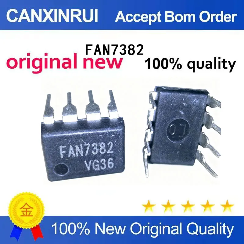 (5-100 Pieces) Brand new original FAN7382 power chip directly inserted into 8-pin specialized power IC FAN7382