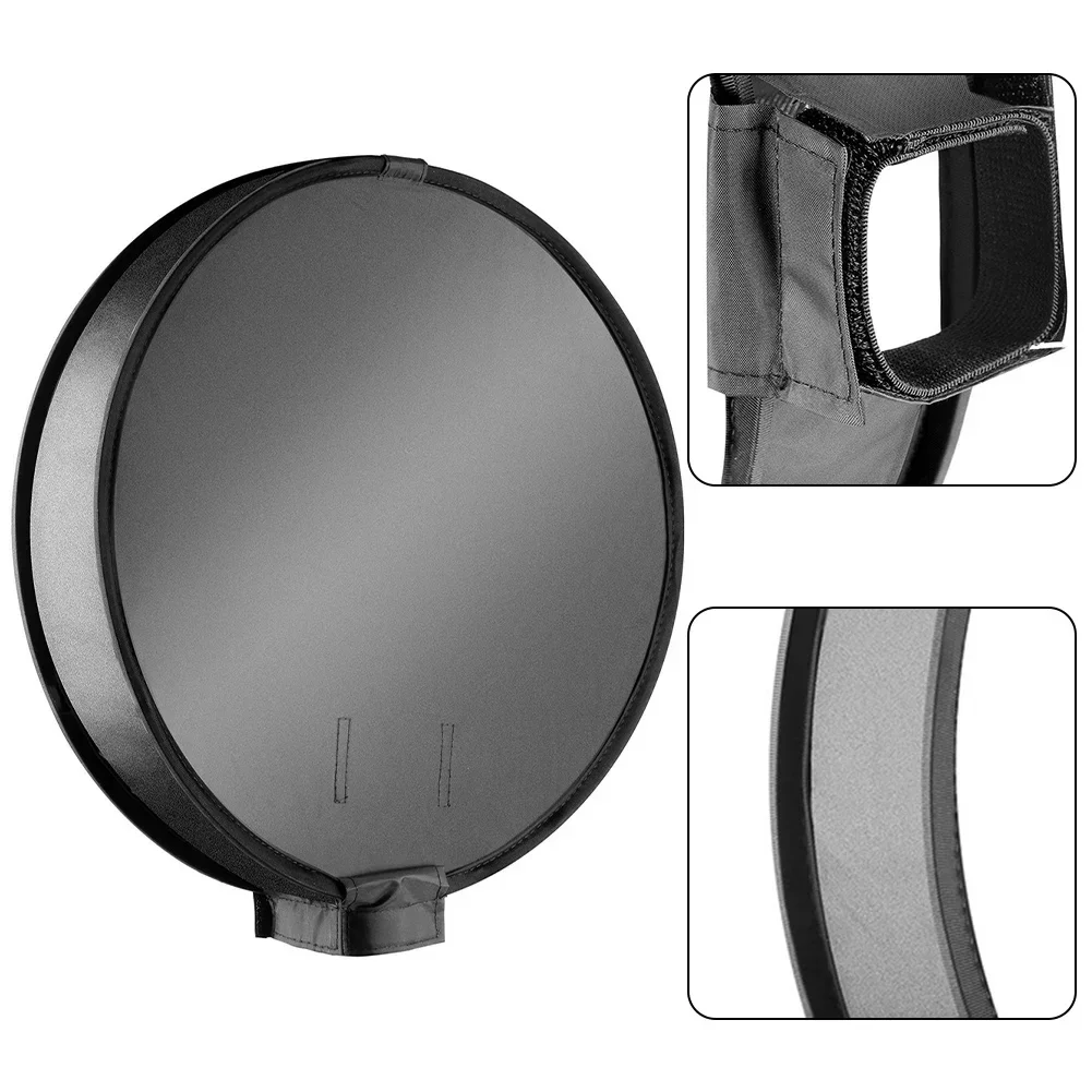 30/40cm Universal Round Speedlight Softbox Portable On-Top Softbox Flash Diffuser For Camera Flash Light Diffuser Drop Shipping