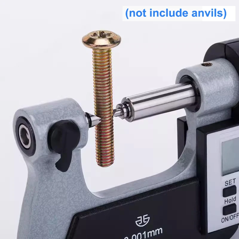 0-25mm 25-50mm Digital Screw Thread Micrometers with double measuring forces