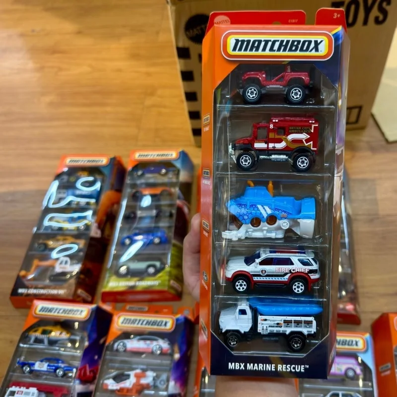 

Винтажная спасательная коробка, родстер, классический сплав, имитация модели автомобиля, набор из 5 упаковок, коллекция игрушек для мальчиков