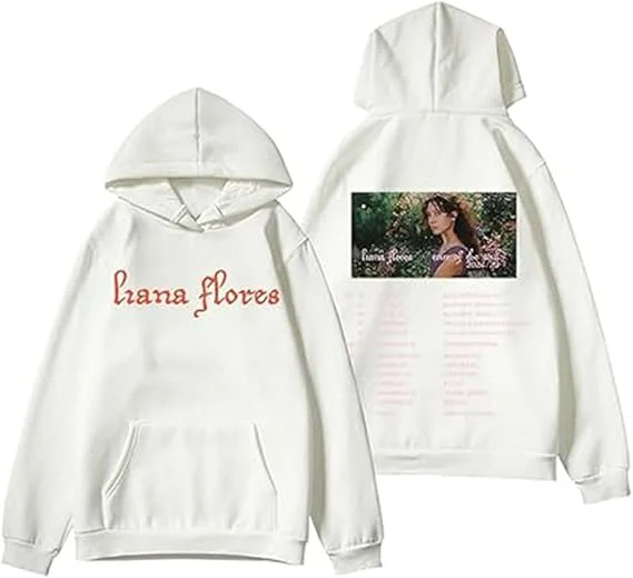 Liana Flores Tour of The Soul Print Hoodie, trui met lange mouwen voor fans Casual comfortsweatshirts