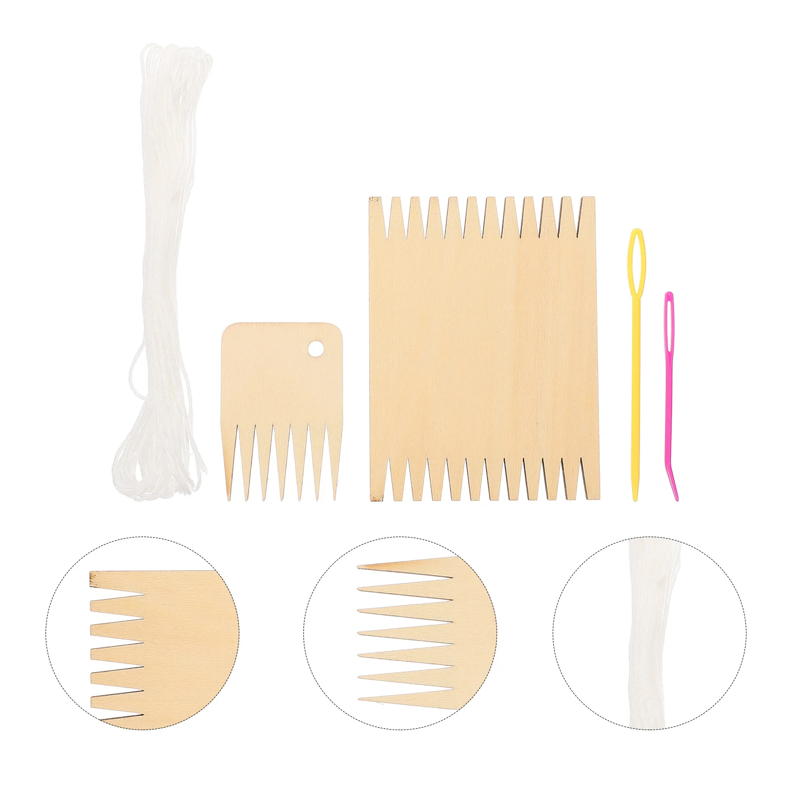 

1 set 1 Set Wooden Weaving Board Craft Weave Tools Handcraft Loom Kit For Knitting Sweaters Scarves Hats Yarn Loom Weaving Plate